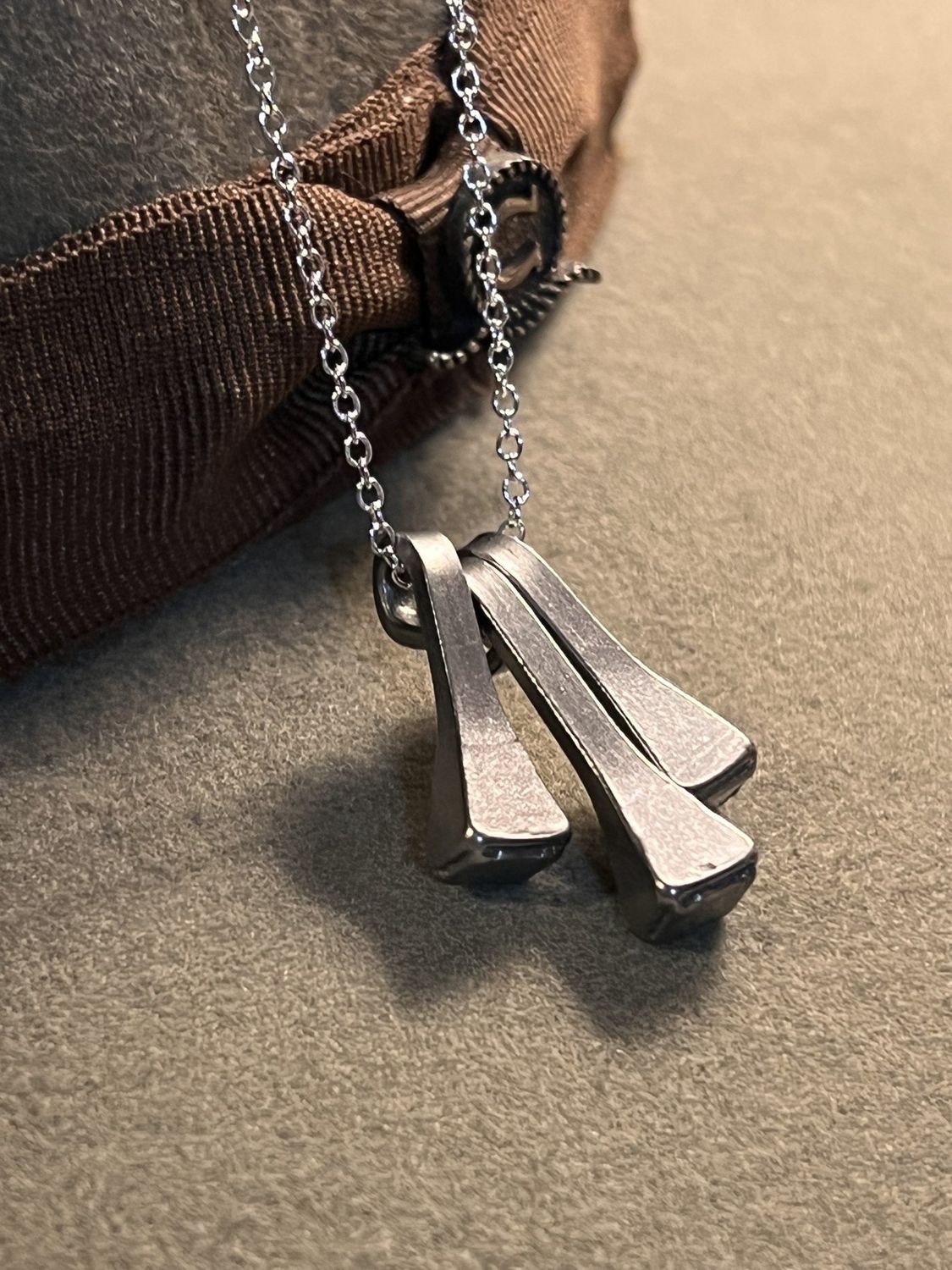 Necklace - Triple Horseshoe Nail