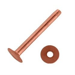 Asst. Copper Rivets & Burrs - 1Lb