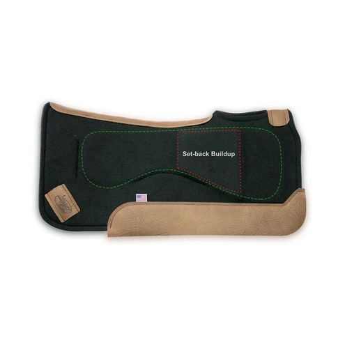 Impact Gel Set-Back Saddle Pad 3/4" x 32" W x 30" L