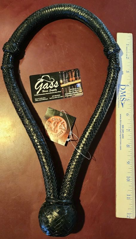 Bosal - Black Braided Rawhide, 3/4" Diameter x 12" x 6" Opening