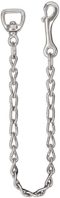 Lead Chain, Nickel Plate, 1" Swivel - 30"