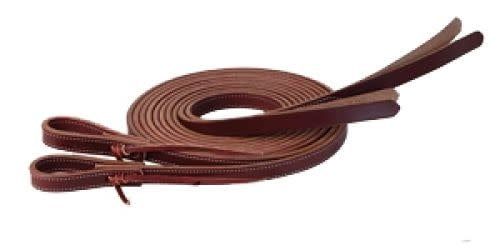 Showman Split Reins w/ Popper - 5/8" x 8'