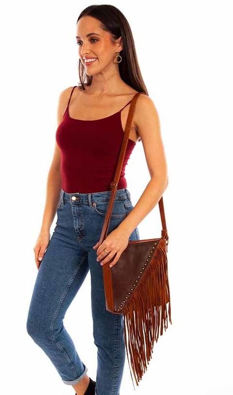 Handbag - Scully Leather with Fringe