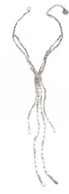Necklace - Handmade Raindrop - Pewter