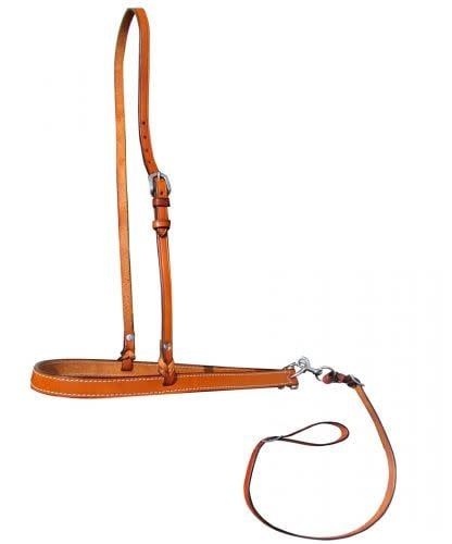 Leather Noseband and Tie Down - Draft Size