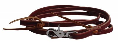 Pro Choice 5/8" Leather Roping Rein w/ Waterloops