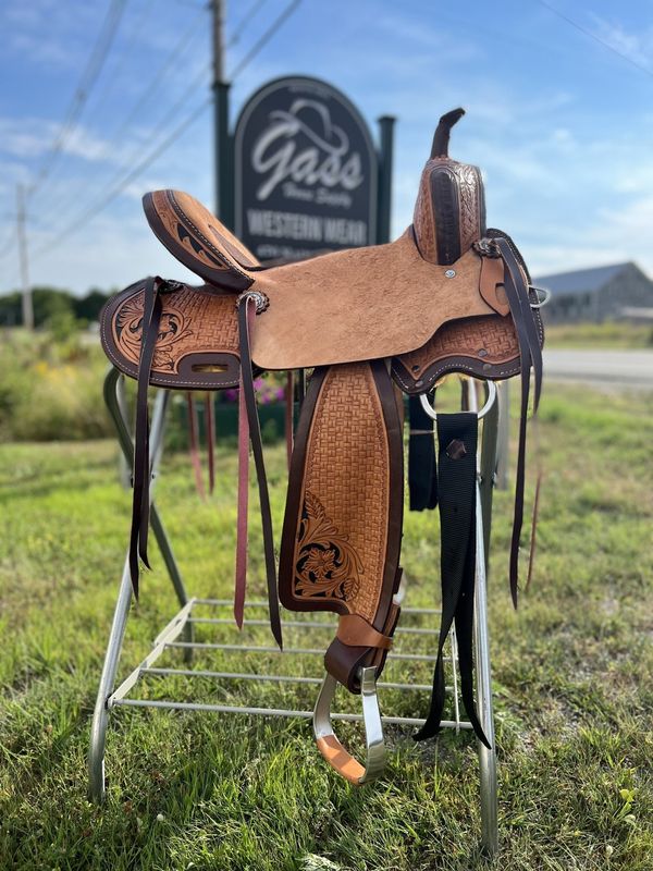 14" Wild Star Two-Tone Roughout Barrel Saddle - Inlay Seat