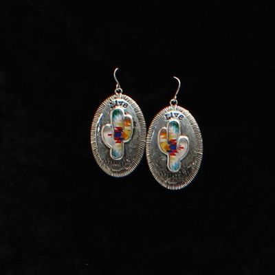 Earrings - "Live Simply" Cactus