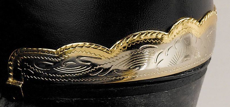 Boot Heel Guards - Scalloped Two-Tone