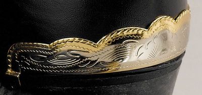 Boot Heel Guards - Scalloped Two-Tone