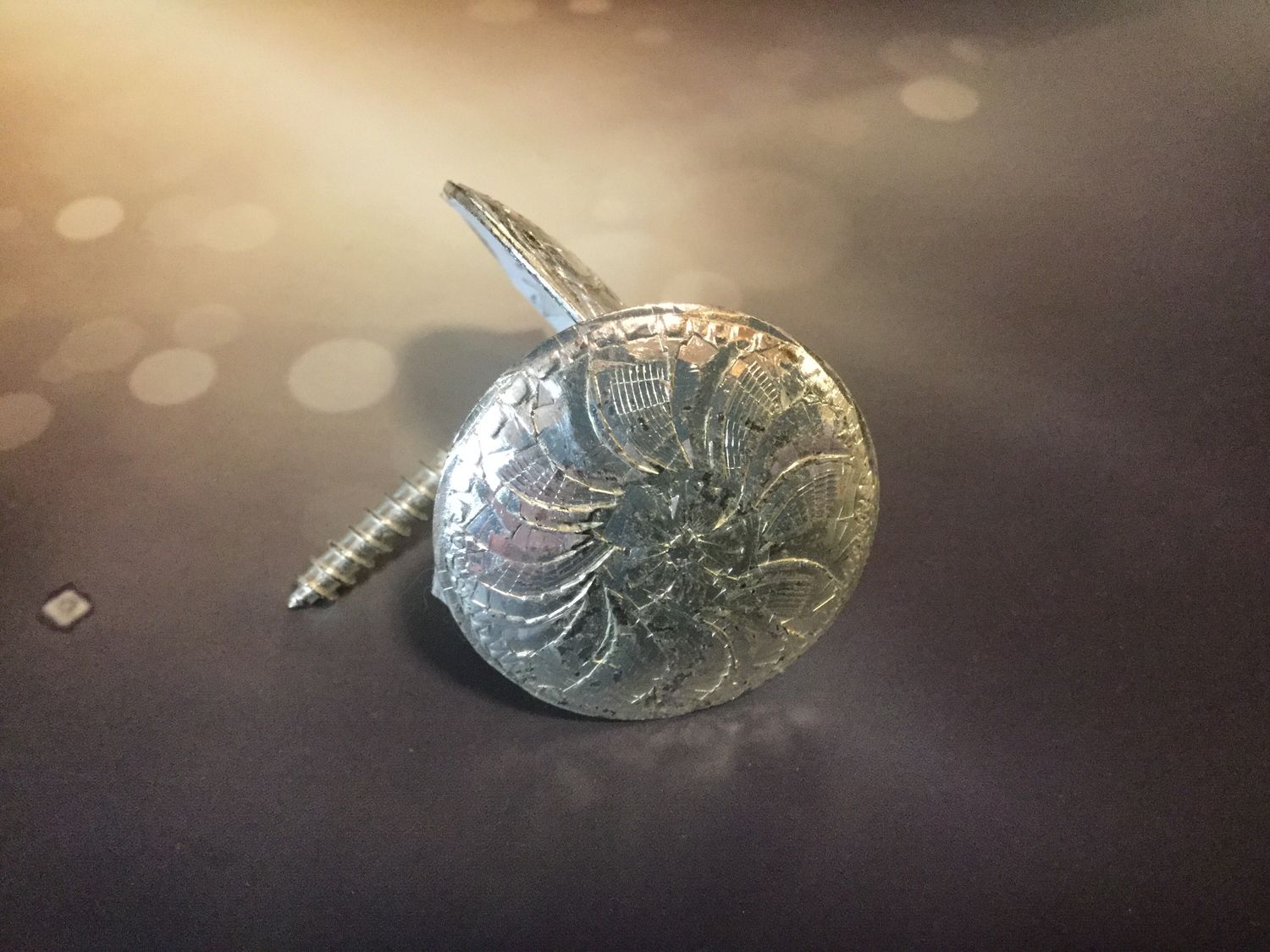 1.25" Silver Concho - Wood Screw