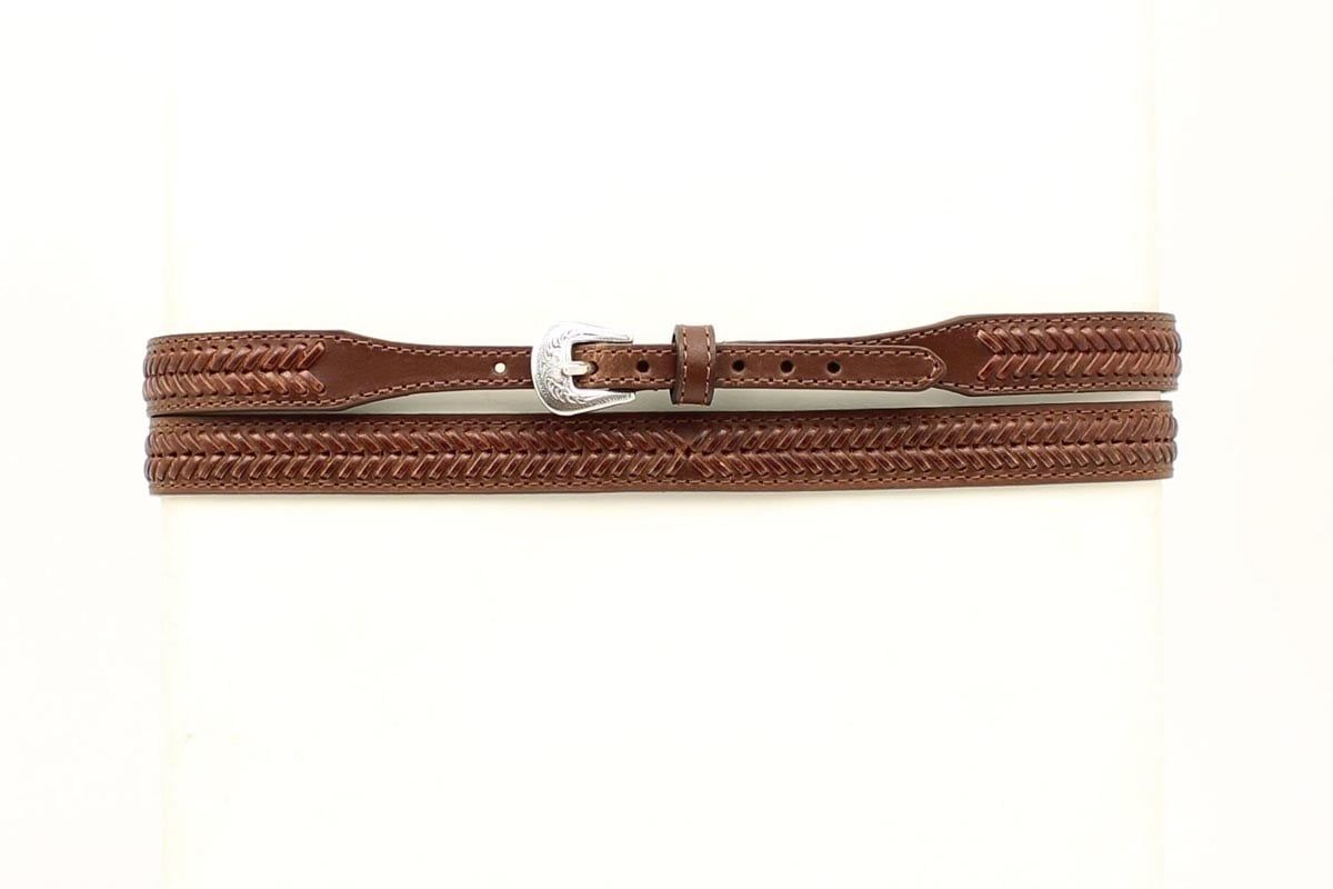 Hat Band - Leather Laced - Brown