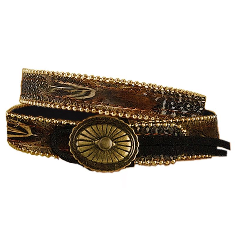 Hat Band - Brown Featherd