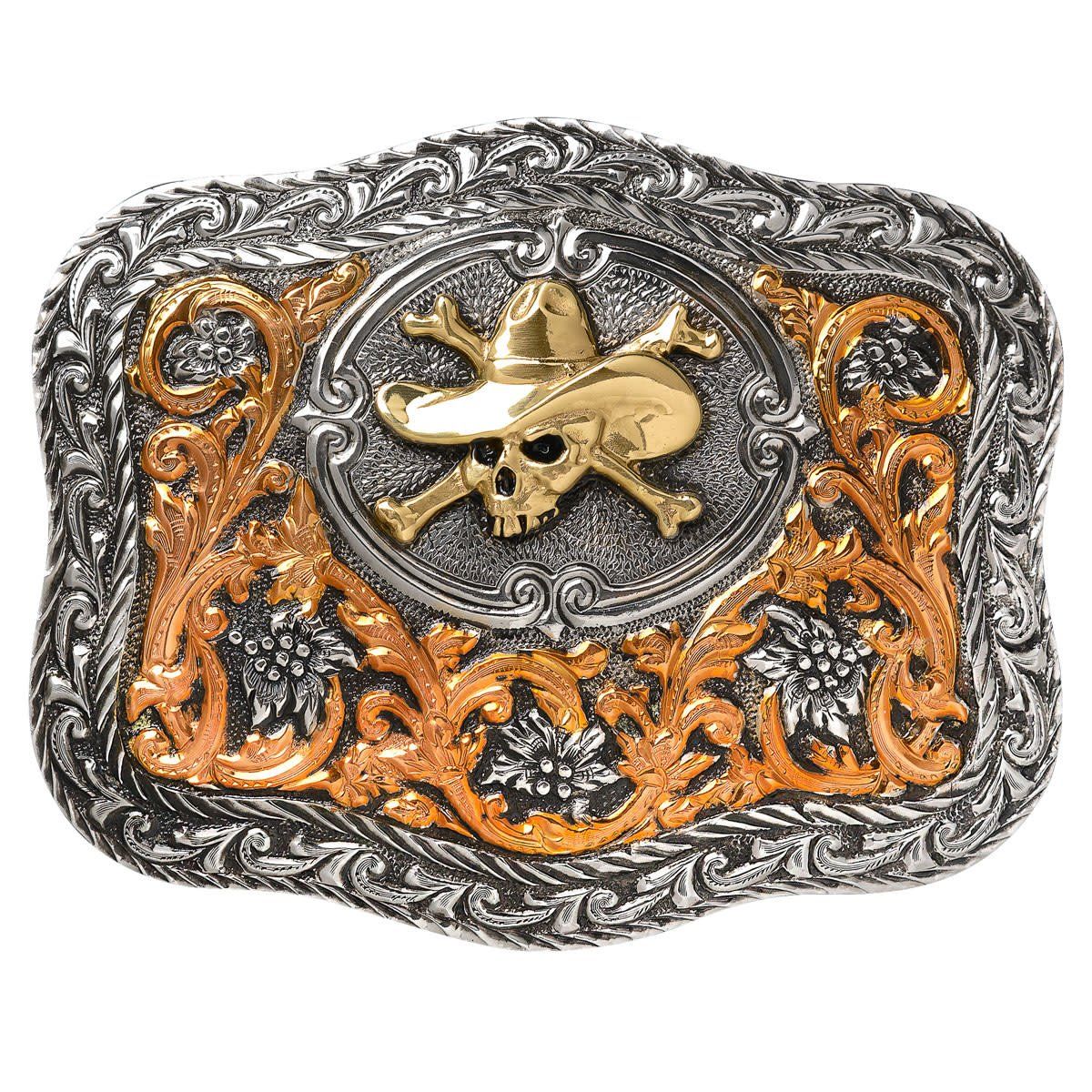 Belt Buckle - Crumrine Cowboy Skull