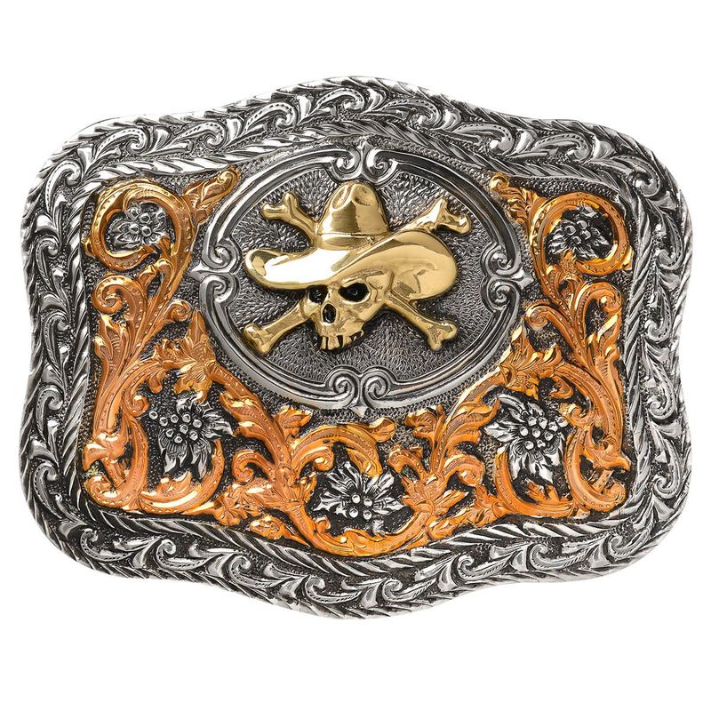 Belt Buckle - Crumrine Cowboy Skull