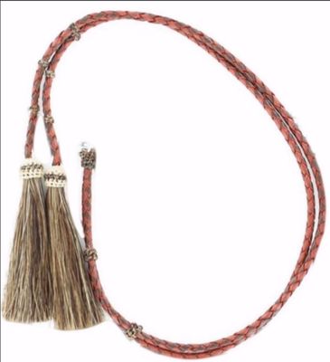 Stampede Strings, Taupe, Leather, Horse Hair Stampede Strings, Taupe, Leather, Horse Hair