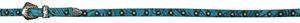 Hat Band - Turquoise Floral Embossed with Studs