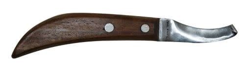 Professional Right Handed Hoof Knife with Wood Handle