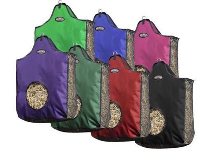 Heavy Denier Nylon Hay Bag with Mesh Sides - 23"x6"x19"