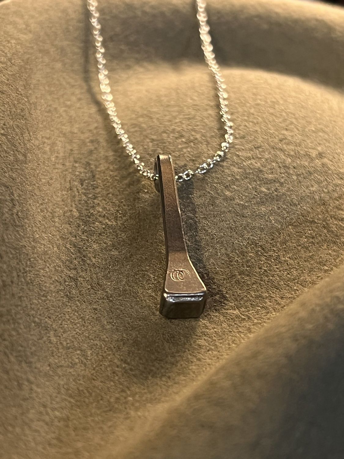 Necklace - Single Horseshoe Nail