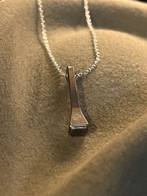Necklace - Single Horseshoe Nail
