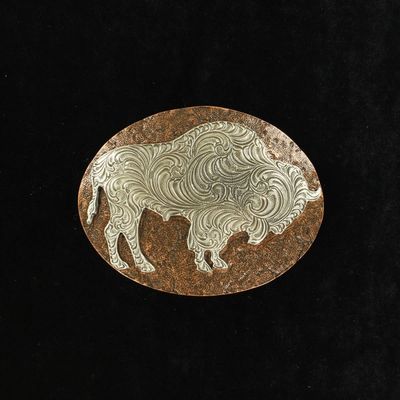 Belt Buckle - Silver Buffalo