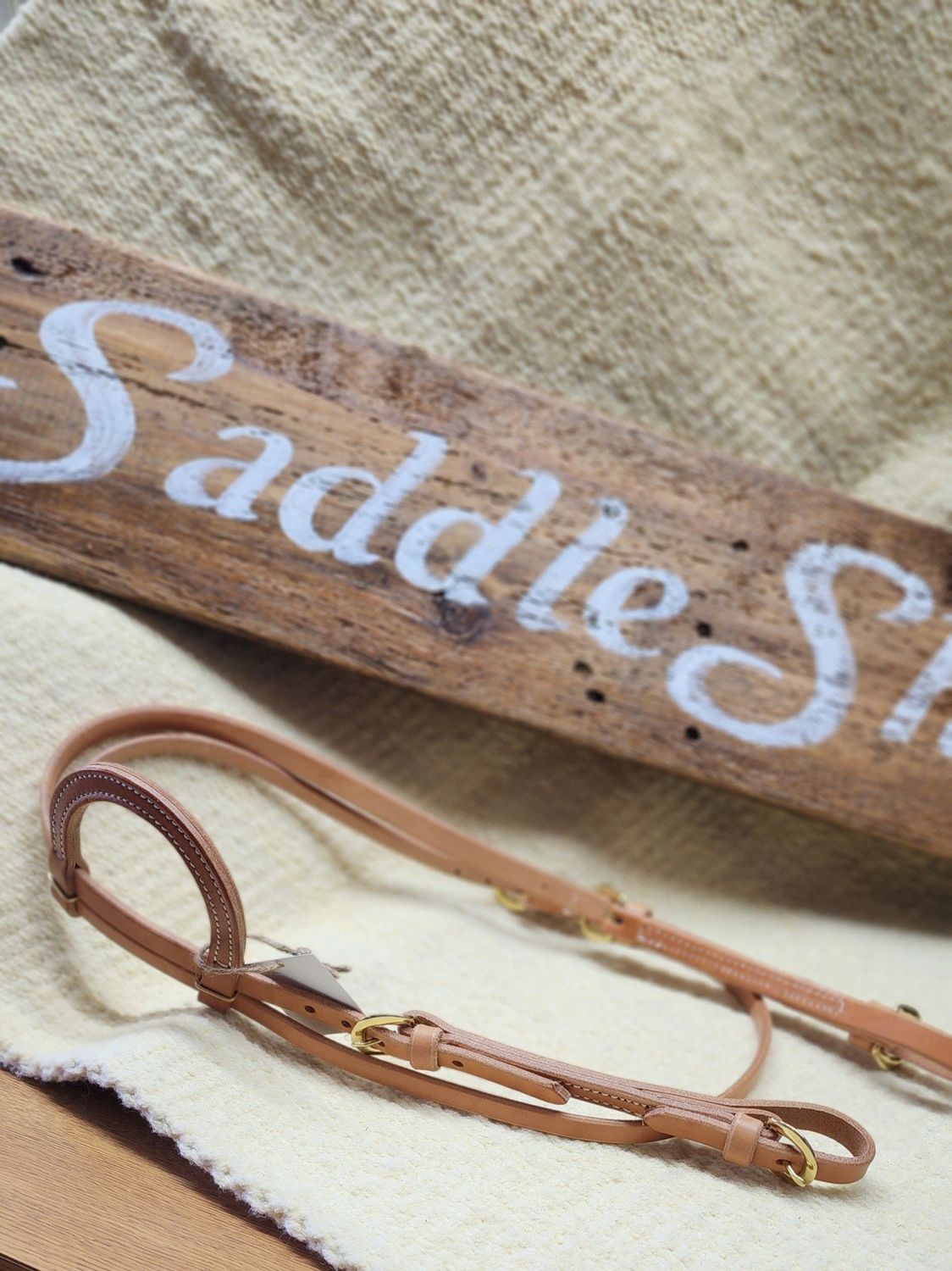 Circle L One Ear Headstall with Buckle Ends & Throat Latch