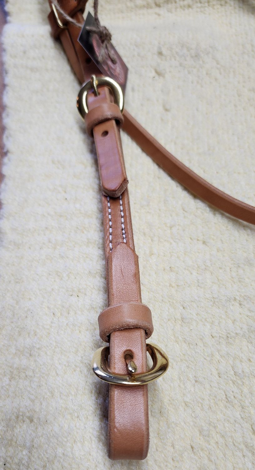 Circle L One Ear Headstall with Buckle Ends & Throat Latch