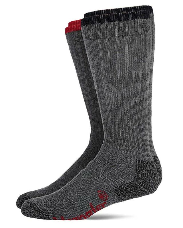 Men's Wrangler Ultra Dri Merino Wool Blend Work Sock - 2PK