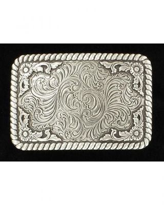 Belt Buckle - Narrow Rectangle Scroll Belt Buckle - Narrow Rectangle Scroll