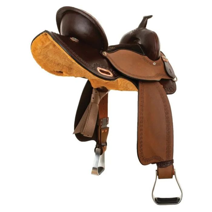 16" Wide Circle Y High Horse Alice Barrel Saddle