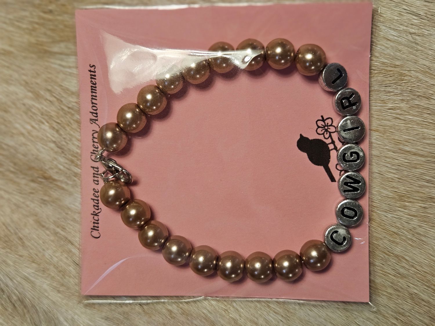 Bracelet - "Cowgirl" Beads, Assorted Colors