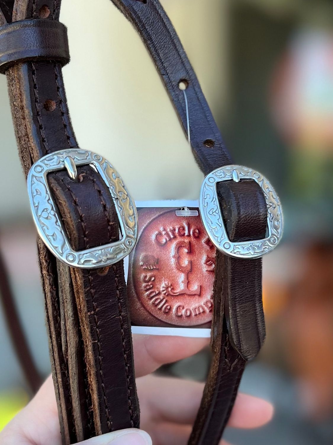 Circle L Training Headstall, D.Oil - Small Horse