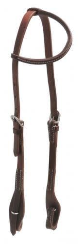 Oiled Leather One Ear Headstall - Quick Change