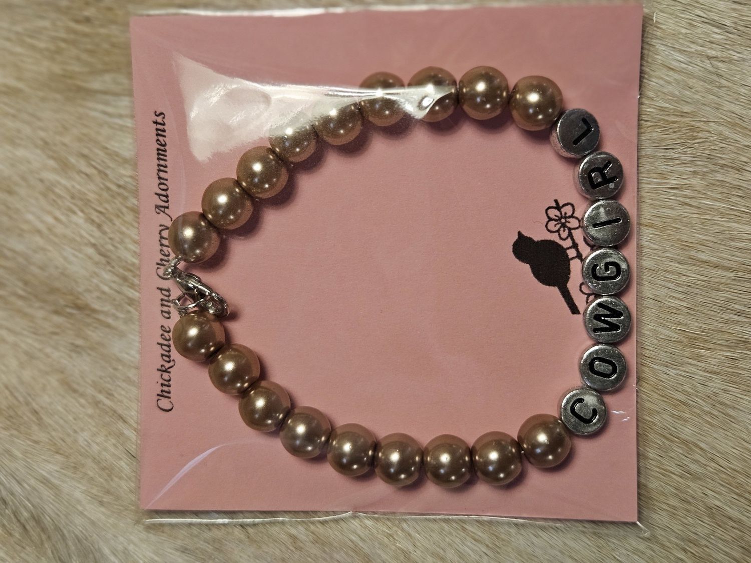 Bracelet - "Cowgirl" Beads, Assorted Colors