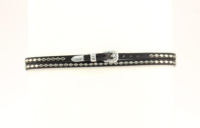 Hat Band - Studded Black Leather Hat Band - Studded Black Leather