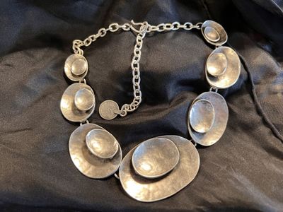 Necklace - Pewter Nested Shell