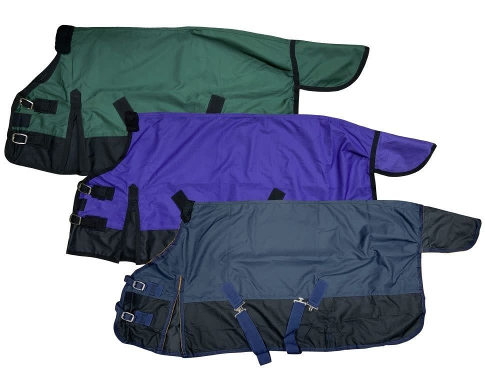 600D Waterproof Turnout Sheet Blue PONY/YEARLING 48"-54"