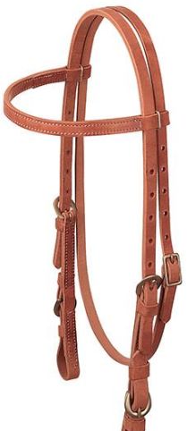 ProTack Quick Change Browband Headstall, Buckle Bit Ends