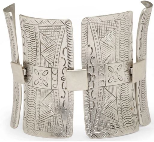 Bracelet - 4-Plate - Pewter