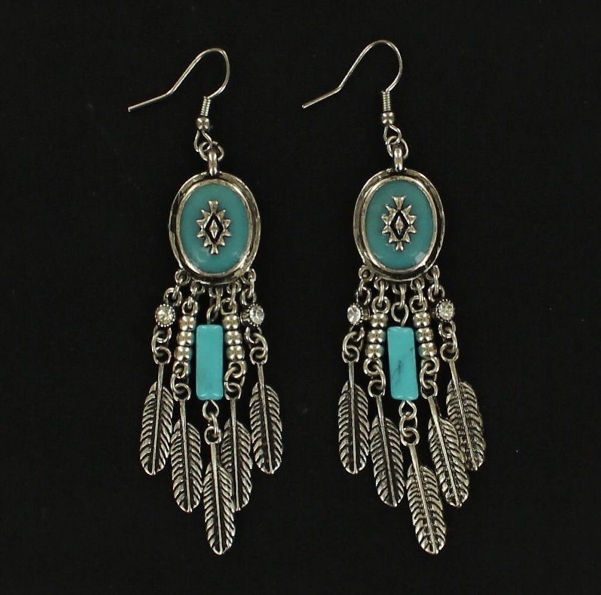 Earrings - Feather Fashion Drop