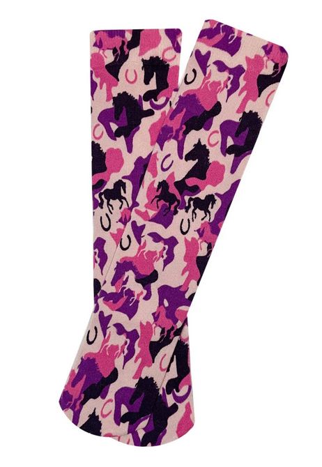 Children's Lila Camo Socks - Pink/Purple Children's Lila Camo Socks - Pink/Purple