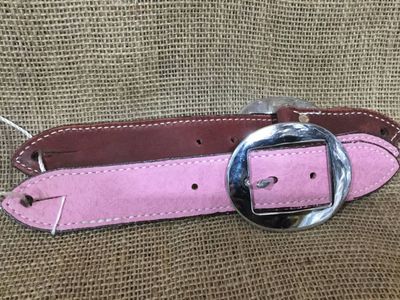 Wide Ladies Spur Straps Pink Ladies