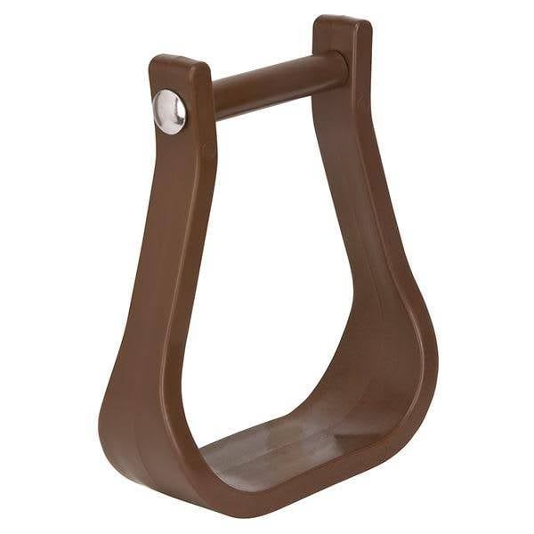 Polymer/Synthetic Western Stirrups - Brown, Bell