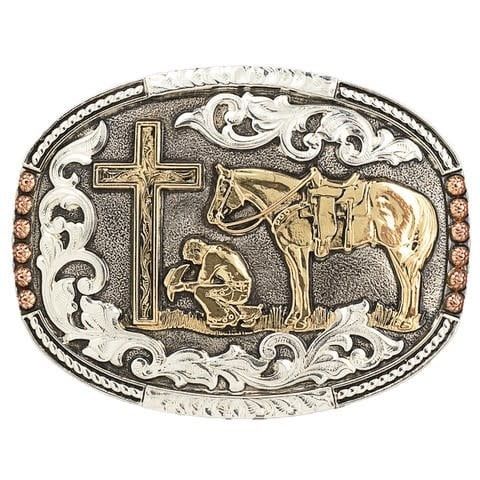 Belt Buckle - Praying Horseman