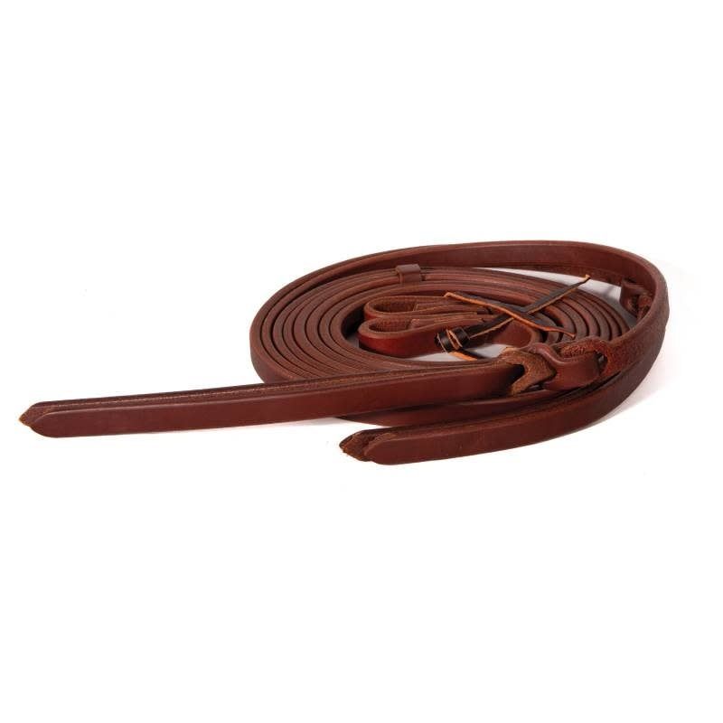 Professional's Choice Heavy Oiled Split Reins with Popper Tail