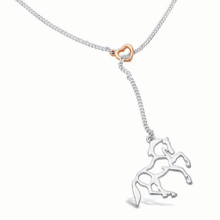 Necklace - Silver Horse Tassel