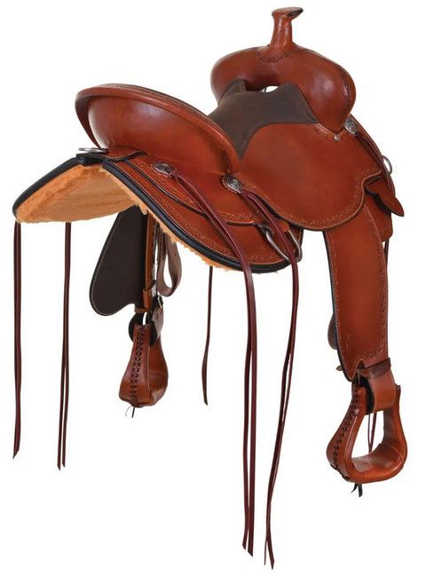 16" Wide Circle Y Alpine Flex2 Trail Saddle - Reg Oil