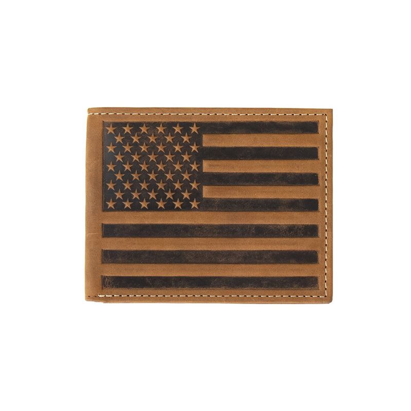 Wallet - Bifold with Embossed American Flag