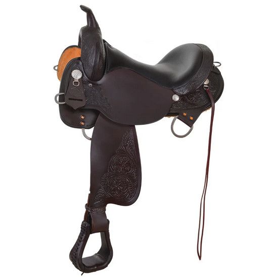16" Reg Bar Circle Y Round Rock Gaited Trail Saddle